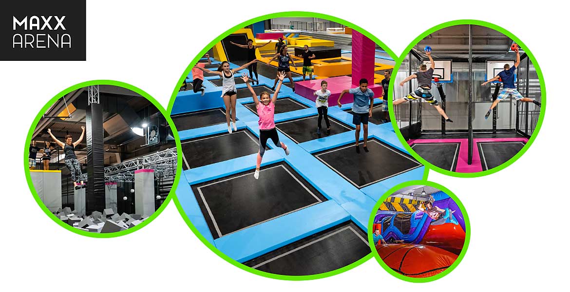 Trampoline arena clearance